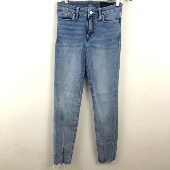 All Saints Blue Dart Grace Mid Skinny Jeans 27 - Picture 2 of 10